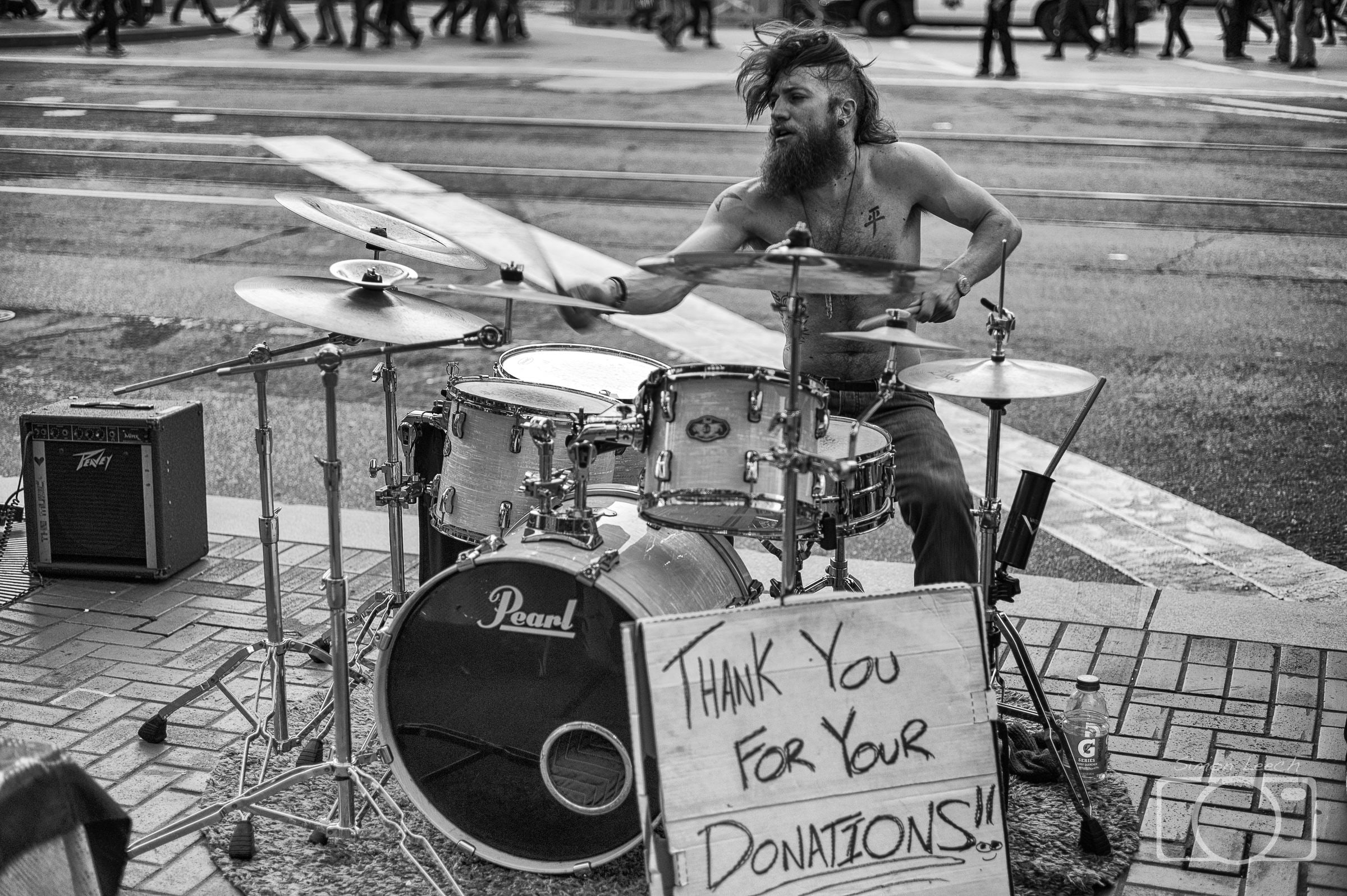 Street drummer