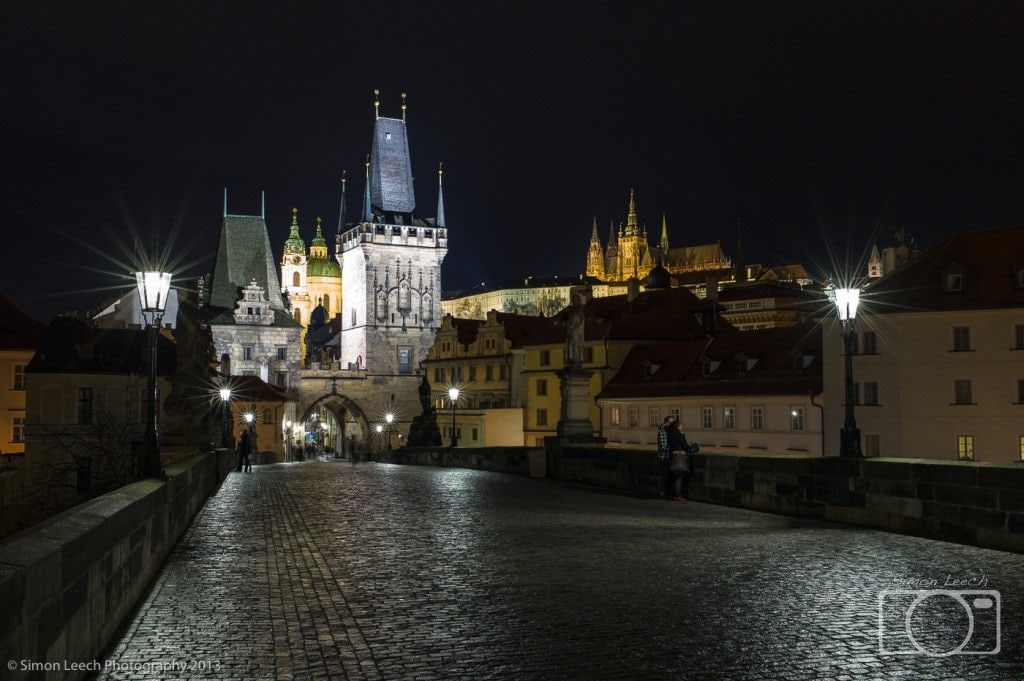 Charles Bridge, looking towards Prague Castle