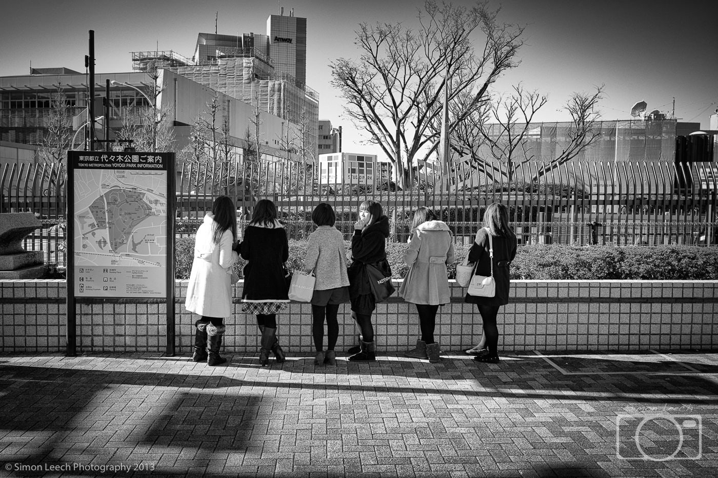 Waiting outside the NHK Studios in Yoyogi Park, Shibuya, Tokyo on a Sunday morning. NHK is the Japanese national broadcaster, and presumably they were waiting for the arrival of the latest Japanese teenage heart throb.....
