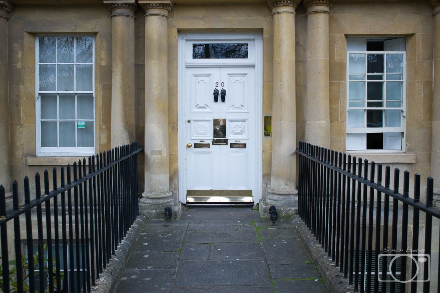 Doorway at the Royal Crescent, Bath