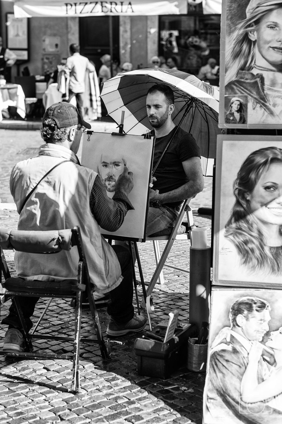 Portrait on the square